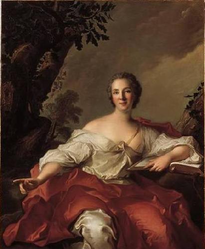 Jean Marc Nattier Portrait of Madame Geoffrin oil painting image